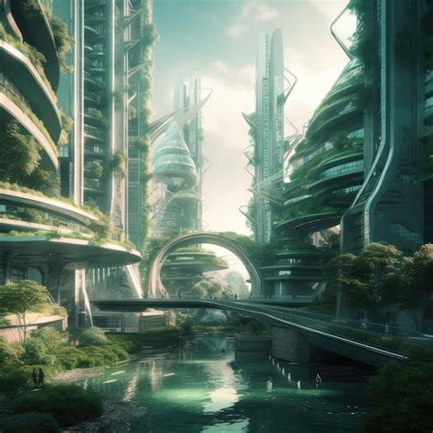 Paisaje urbano futurista