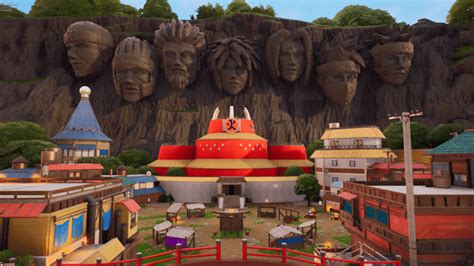 Mapa de Konoha en Fortnite