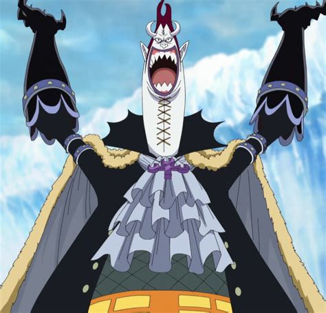 Gecko Moria robando la sombra de Luffy