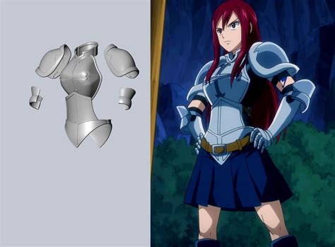 Erza Scarlet con su armadura Heart Kreuz