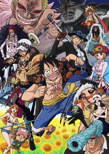 Ilustración de Monkey D. Luffy en el arco de Dressrosa