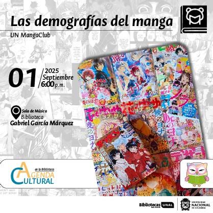 Infografía sobre las demografías del manga
