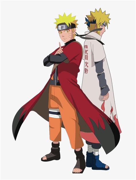 Minato Namikaze y Naruto Uzumaki