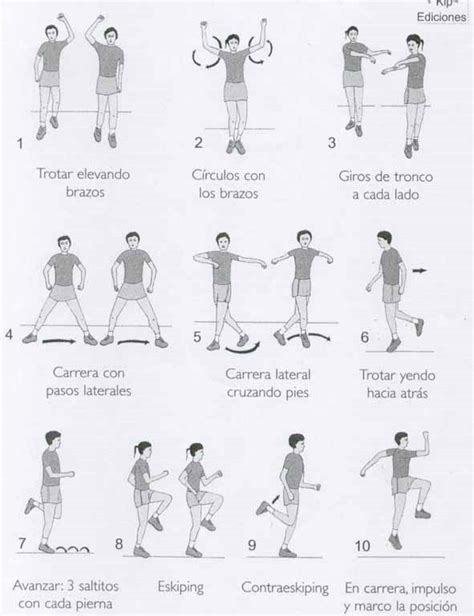 Ejercicios de calentamiento