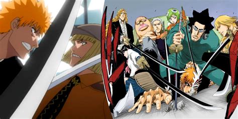 Los Visored enfrentando a Ichigo