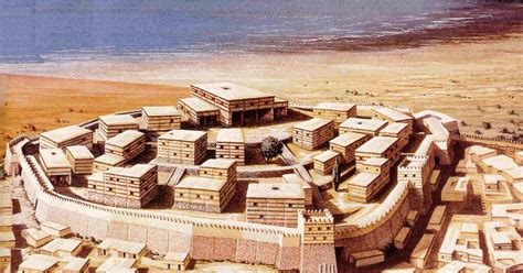 Ilustración de la ciudad protegida por altos muros