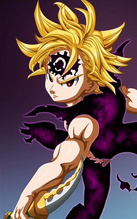 Retrato de Meliodas en su forma demoníaca