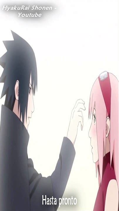 Sasuke se despide de Sakura