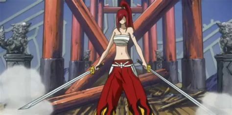 Erza de niña en la Torre del Cielo