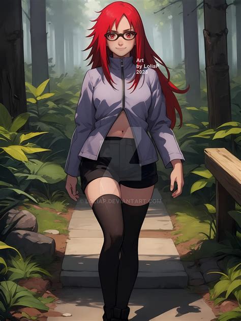Karin Uzumaki con su atuendo característico