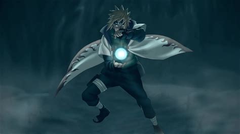 Minato Namikaze lanzando su Rasengan