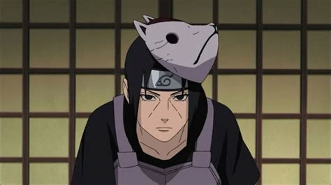 Itachi Uchiha como capitán del ANBU