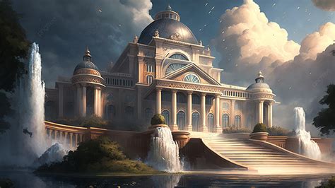 Ilustración de Meliodas y Hawk en el Palacio del Cielo