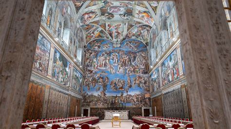 Diagrama de la Capilla Sixtina y sus frescos