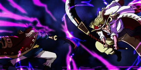 Escena de batalla avanzada con Haki de Armamento y Conquistador