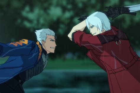 Dante y Vergil enfrentándose