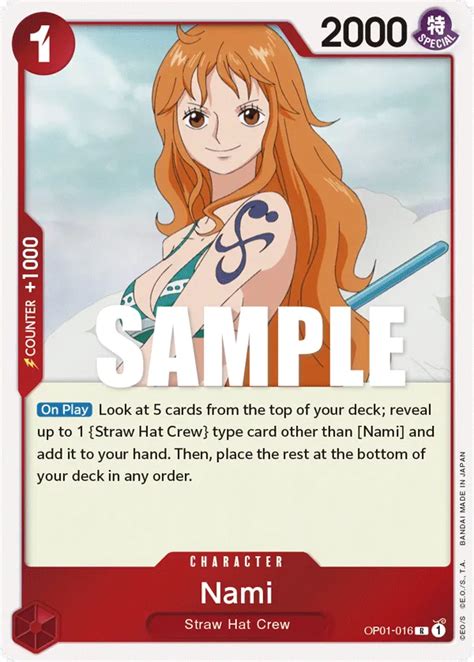 Nami usando la Vivre Card