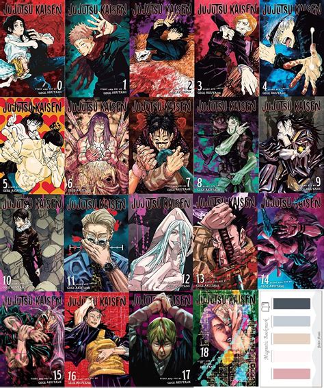 Portadas de los mangas de Jujutsu Kaisen