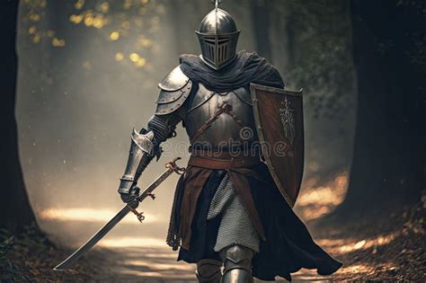 Ilustración de un guerrero entrenando intensamente