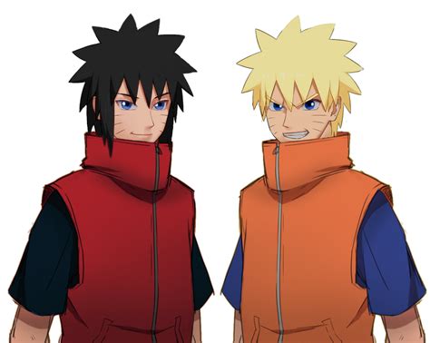 Menma Uzumaki enfrentándose a Naruto Uzumaki