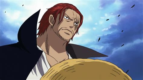 Shanks deteniendo un ataque de Akainu con Haki