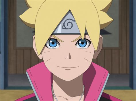 Ilustración de Boruto Uzumaki recibiendo la antorcha de Naruto Uzumaki
