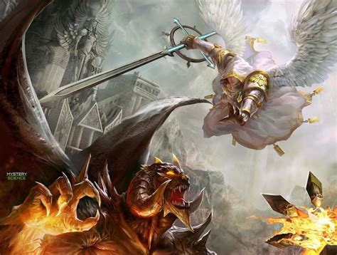 Combate épico entre magos y demonios