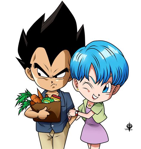 Imagen de Bulma y Vegeta juntos