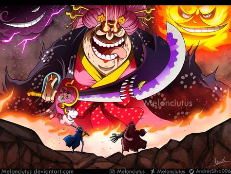 Big Mom atacando a Law y Kid