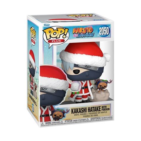 Figura Funko POP! de Kakashi Hatake y Pakkun con temática navideña