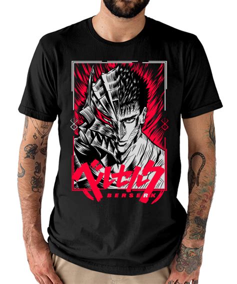 Diseño de camiseta de Berserk con Guts