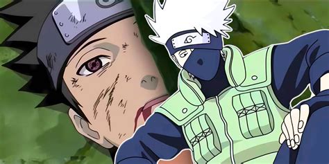 Obito Uchiha salvando a Kakashi Hatake