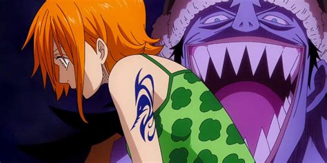 Nami siendo secuestrada por los piratas de Arlong