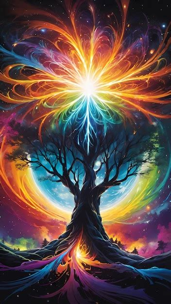 Ilustración de Tullece y el Árbol Sagrado