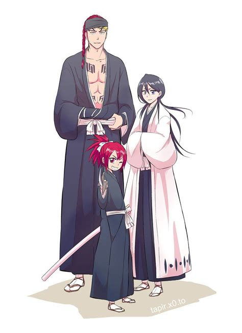 Ilustración de Renji Abarai y Rukia Kuchiki