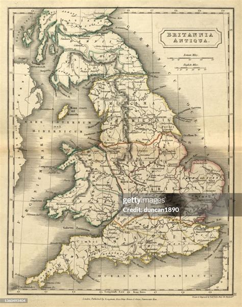 Mapa del Reino de Britannia mostrando ubicaciones clave