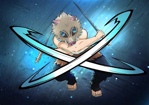 Inosuke en pose de batalla