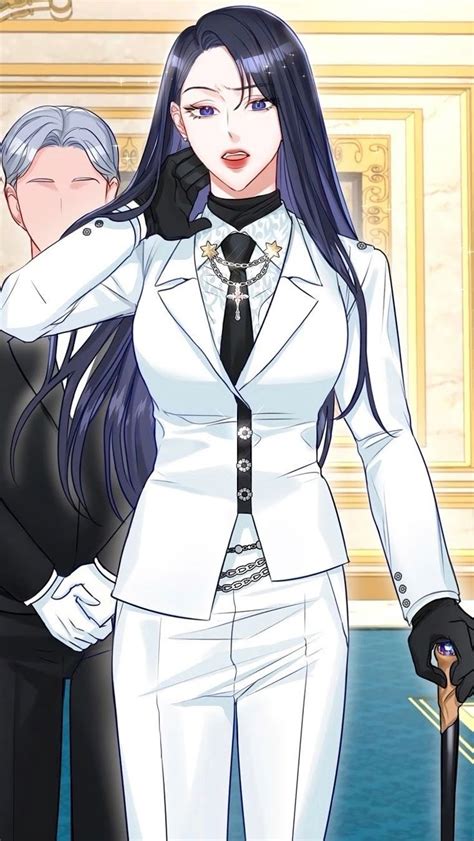 Ilustración de personaje femenino de manhwa