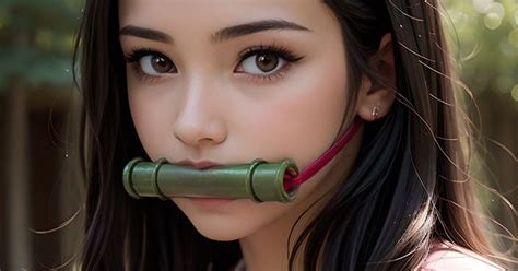 Representación realista de Nezuko Kamado