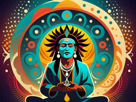 Ilustración de un chamán en trance