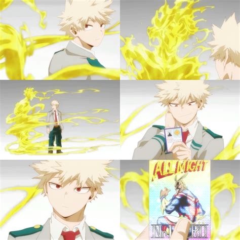 All Might entrenando a Bakugou