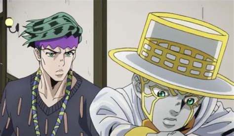 Rohan Kishibe usando Heaven's Door en un oponente