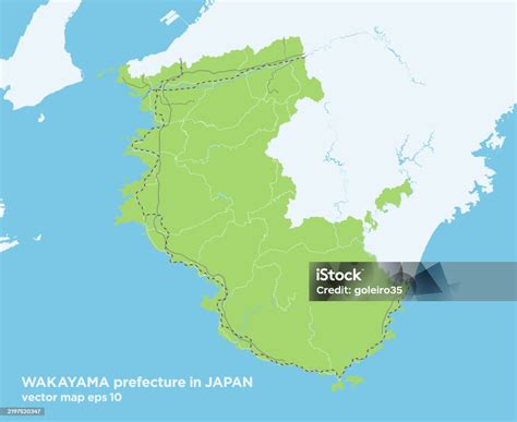 Mapa de la prefectura de Wakayama, Japón