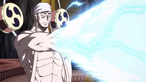 Enel usando su ataque El Thor