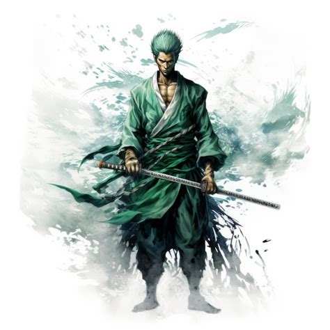 Zoro blandiendo su katana