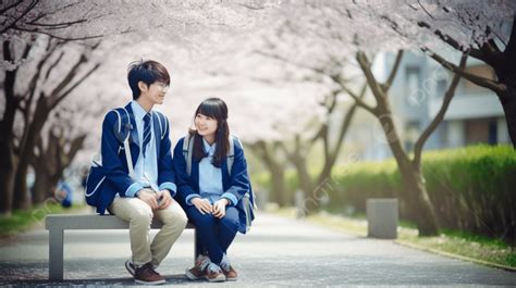 Dos jóvenes sentados en un banco en un pueblo