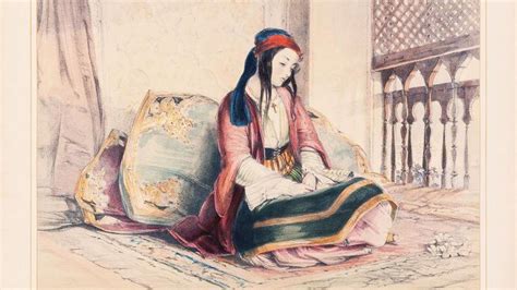 Ilustración de un harén otomano