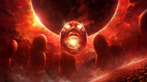 Escena del Eclipse con el Beherit carmesí