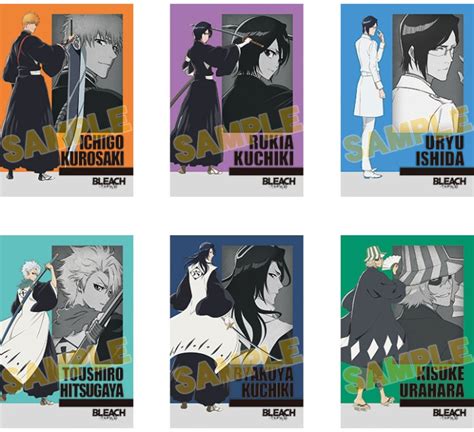 Ilustración de varios personajes de Bleach con sus Zanpakuto