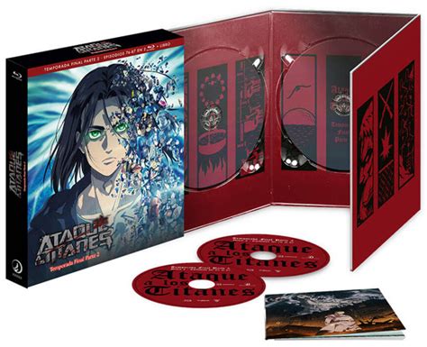 Interior del digipack de la edición coleccionista de Ataque a los Titanes T2